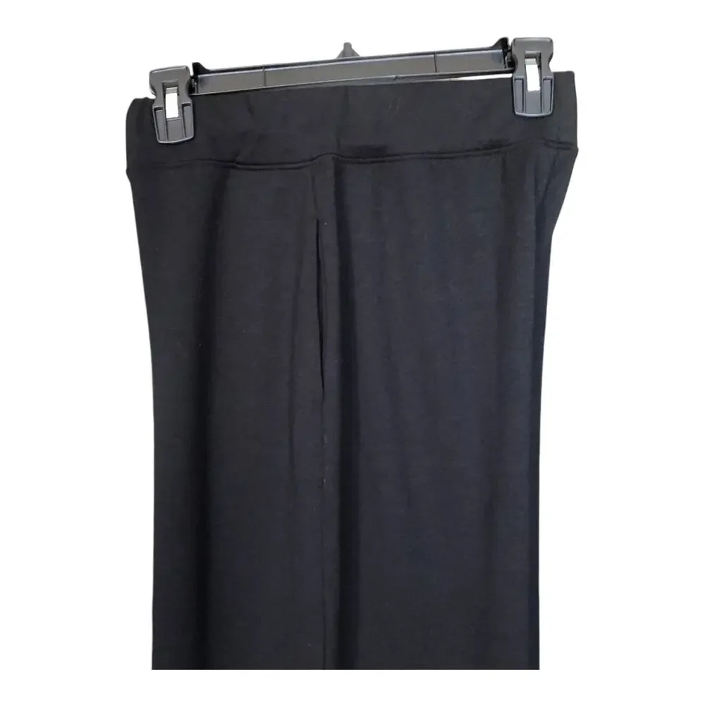 L'AGENCE Darcelle High Rise Pull On Black Wide Leg Pants Women's Size Small - Picture 6 of 16